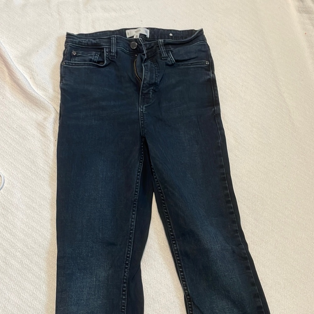 Mango black jeans   High waisted